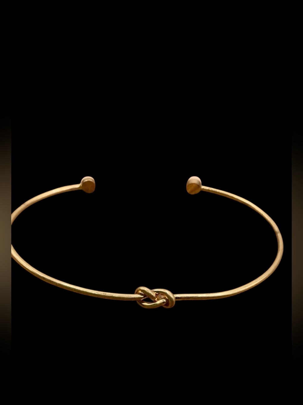 Gold Knot Open Cuff Bracelet - Women Jewelry